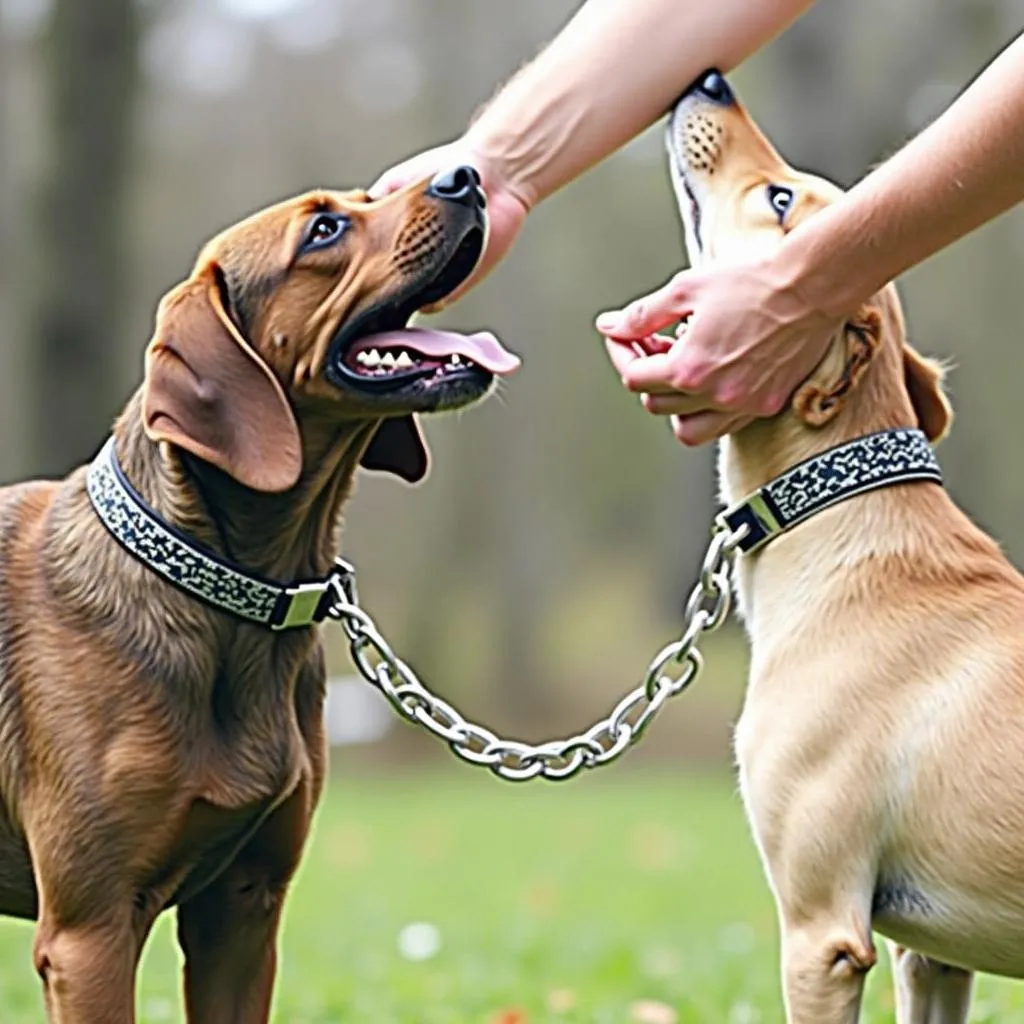 Thick Chain Dog Collars For Training