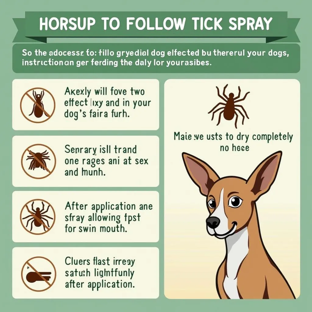 Applying Tick Spray for Dogs