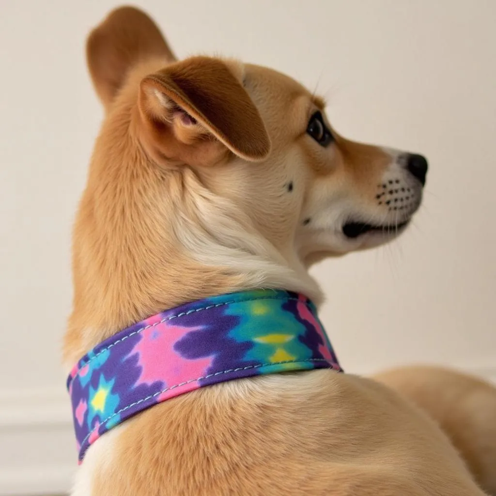 Rainbow Tie Dye Dog Collars