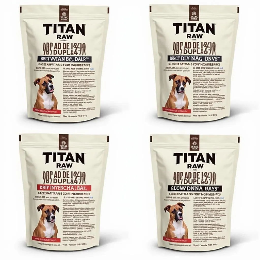 Titan Raw Dog Food Package