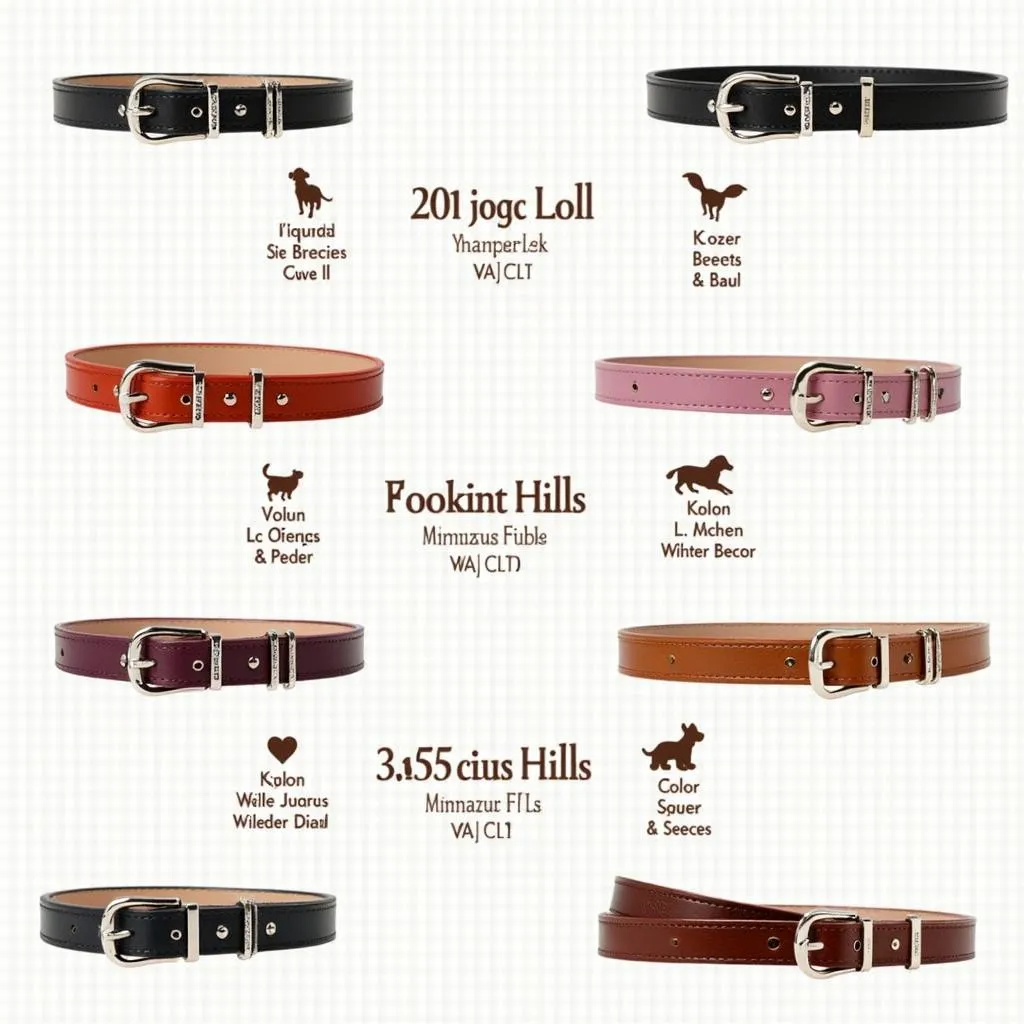 Tory Leather Dog Collars: Variety of Styles and Colors