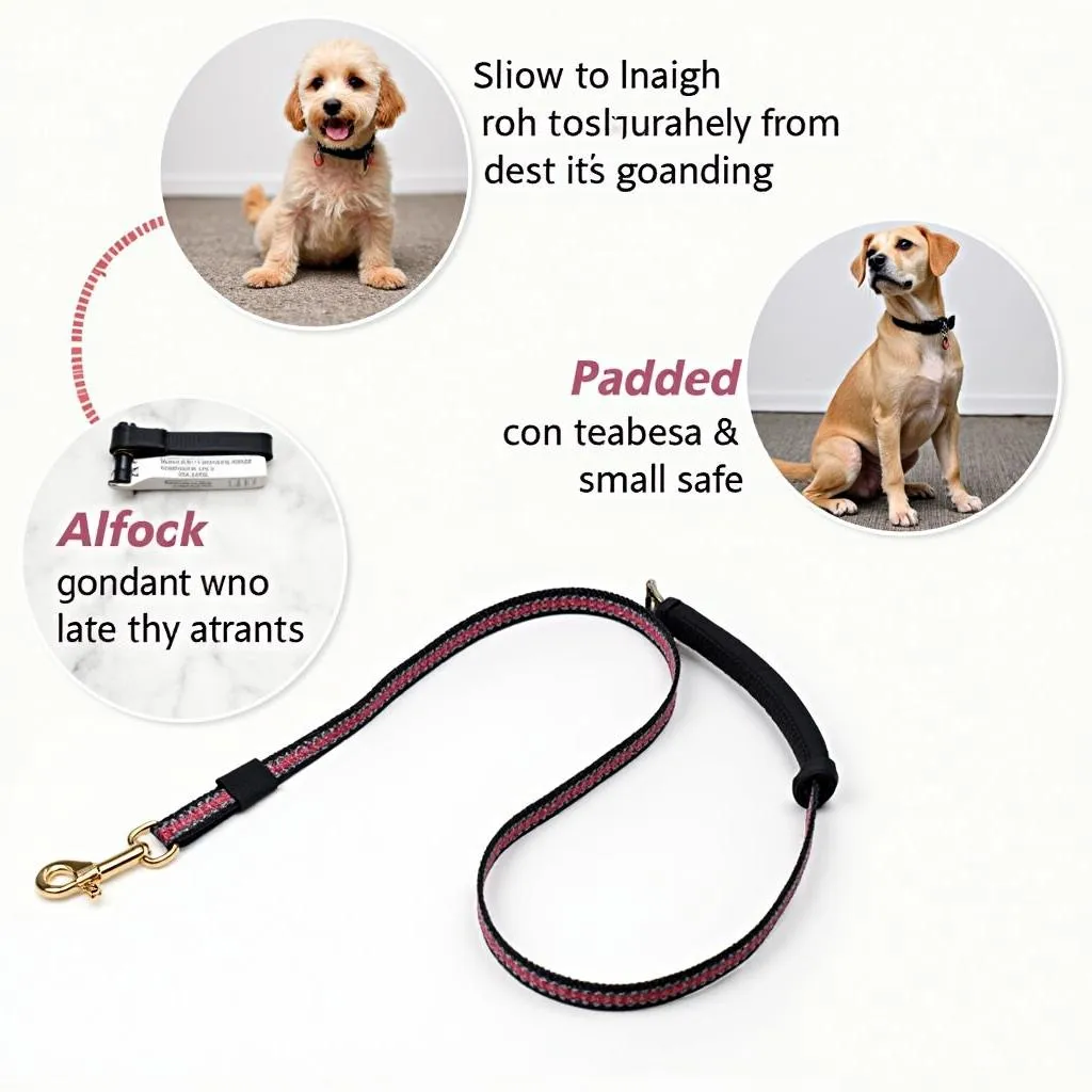 Small nylon dog leash for toy breeds