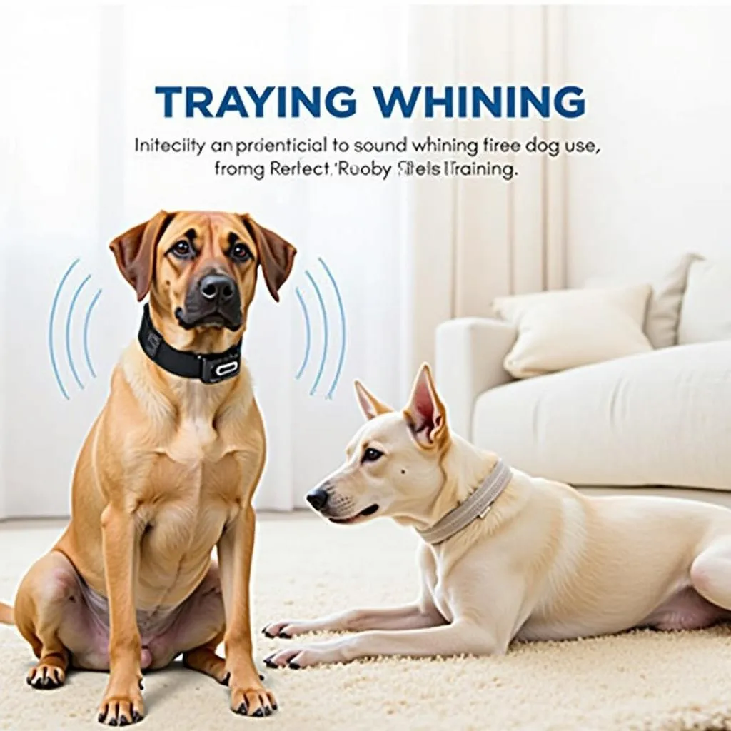 Training Collar for Dog Whining Behavior