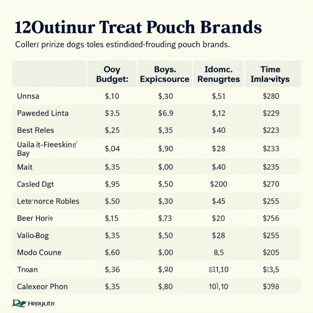 Treat Pouch Brands & Prices