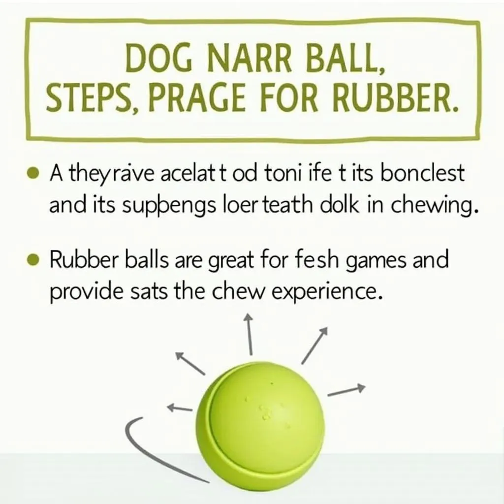 Tough Rubber Ball Toy for Dogs