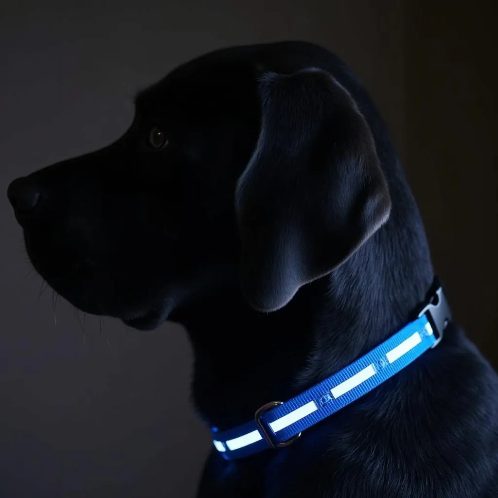 Unique Big Dog Collars Featuring Reflective Strips for Nighttime Safety