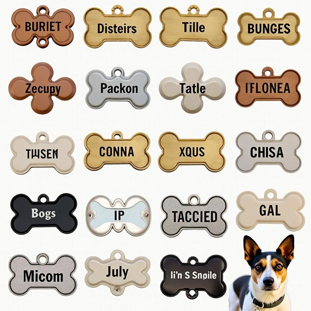 Unique dog name tags available at i love my pet