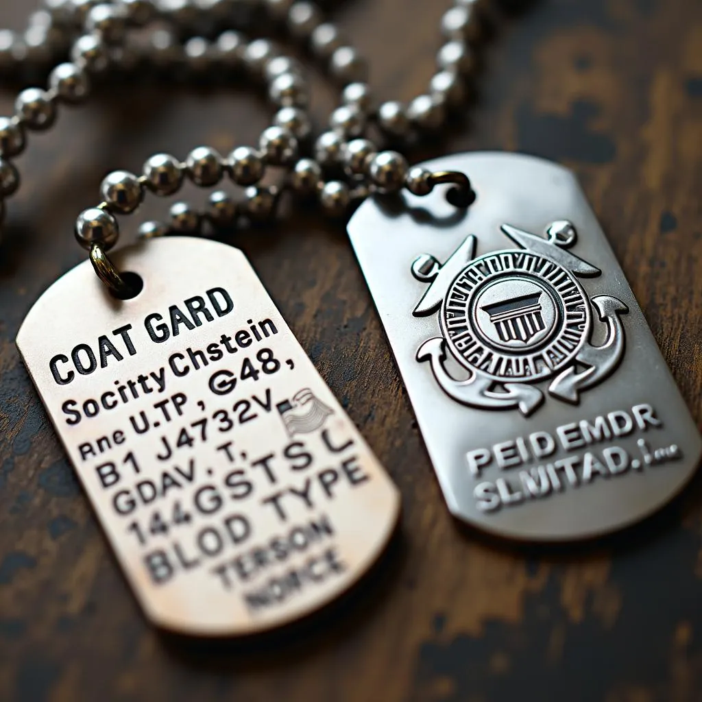 US Coast Guard dog tags identification and information