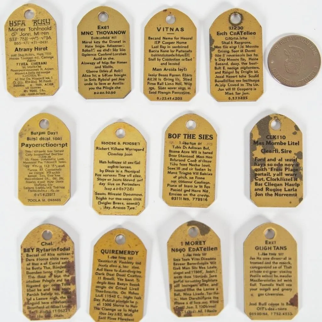 USMC Vietnam Dog Tags Collection