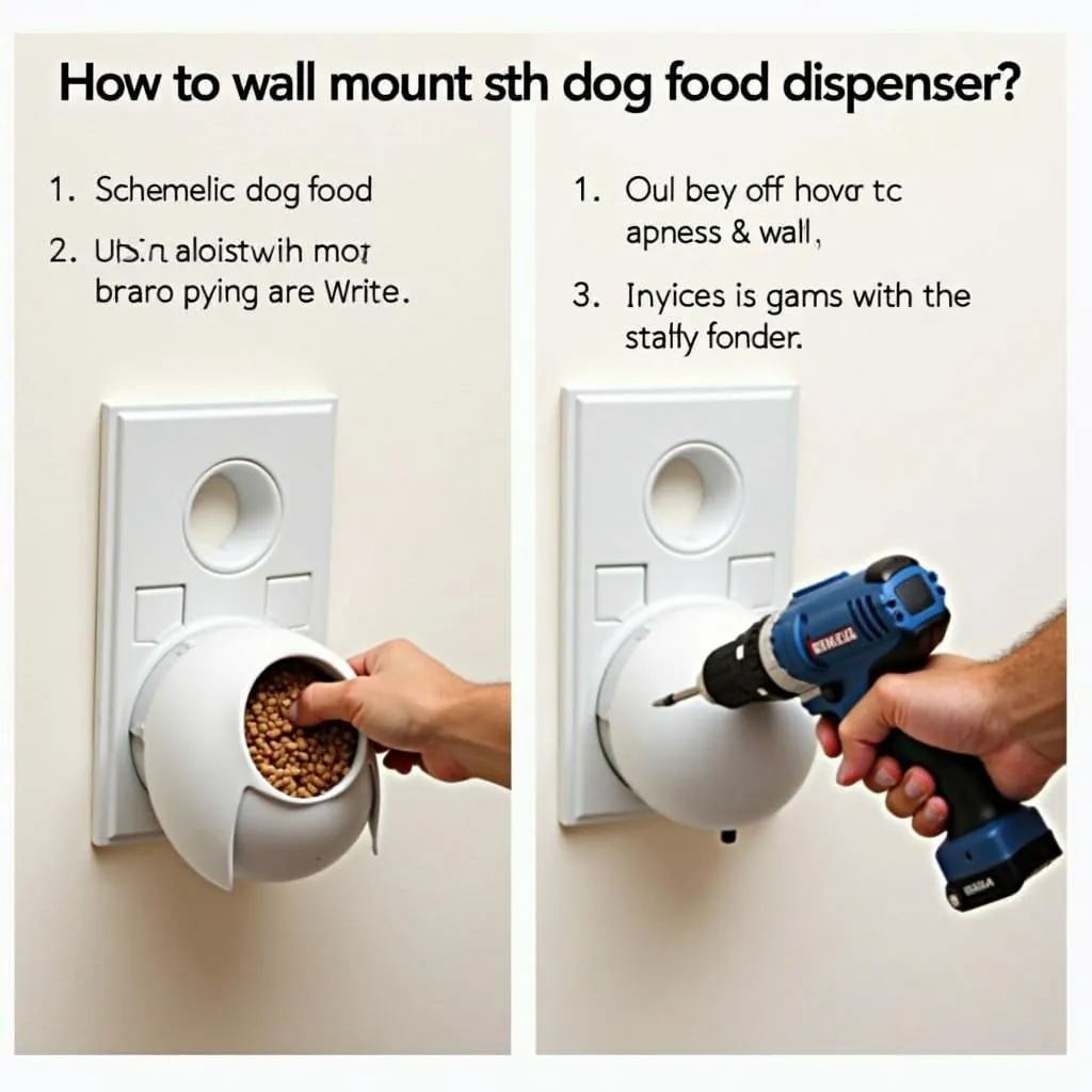 Installing a Wall Mount Dog Food Dispenser