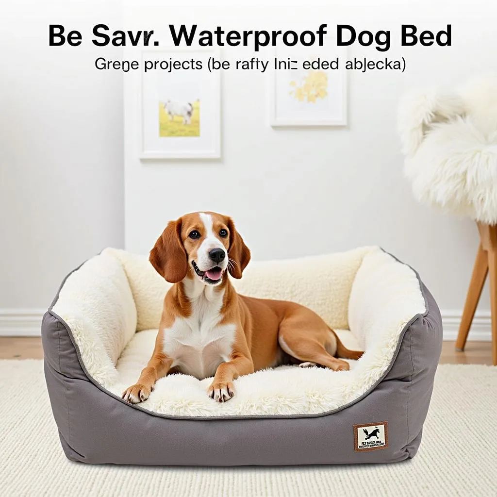 Waterproof Dog Bed for Small Dogs