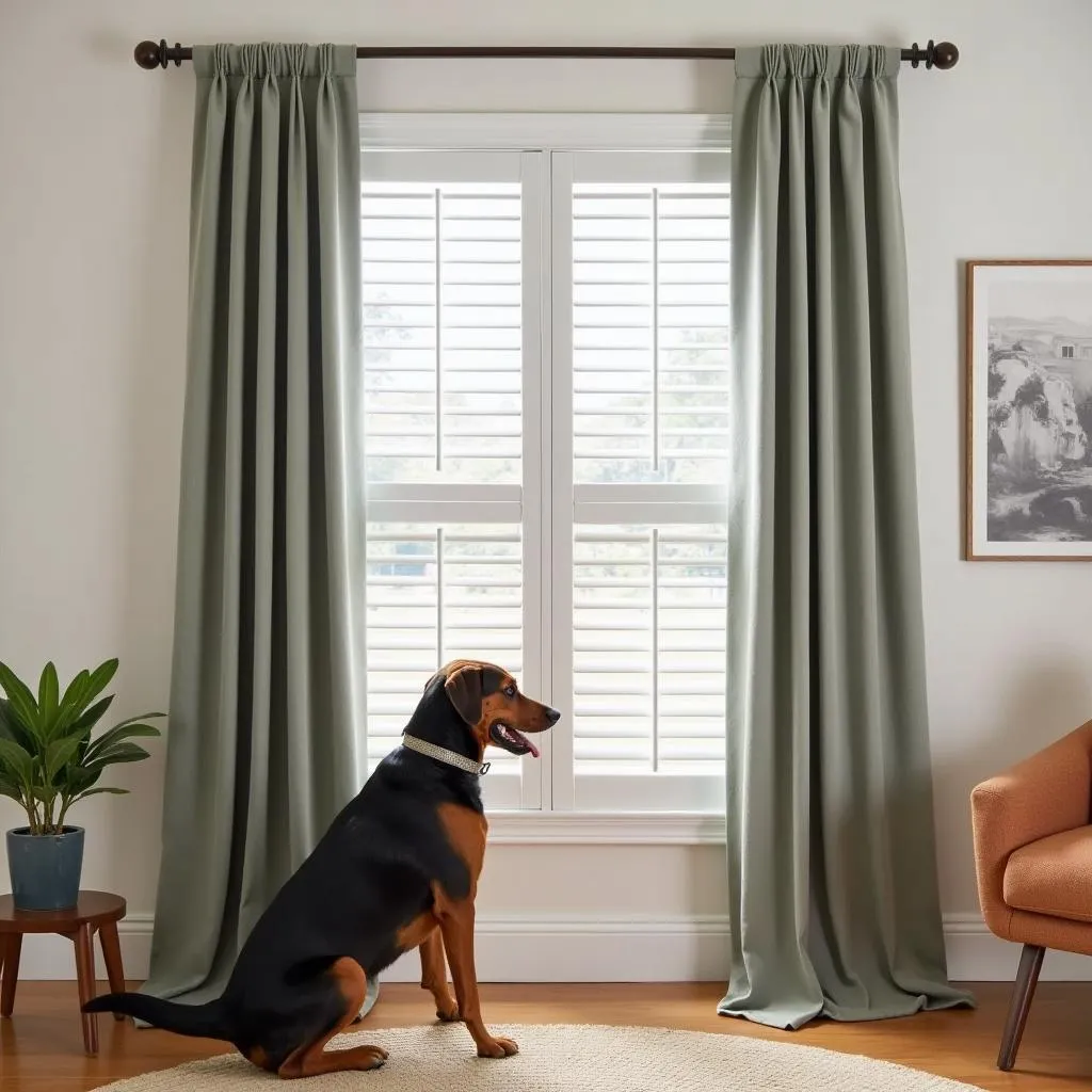 Curtains instead of window shutters