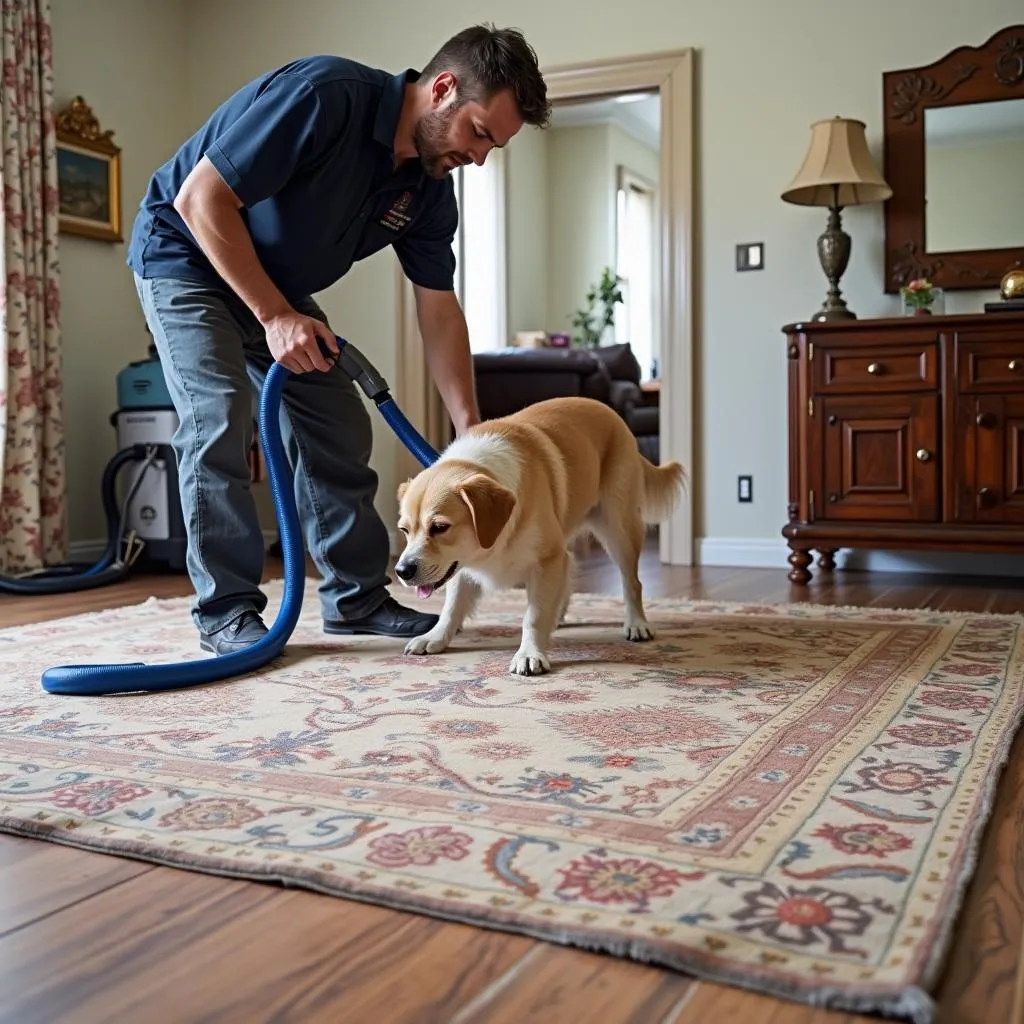 Professional Wool Rug Cleaning Services for Dog Urine Stains