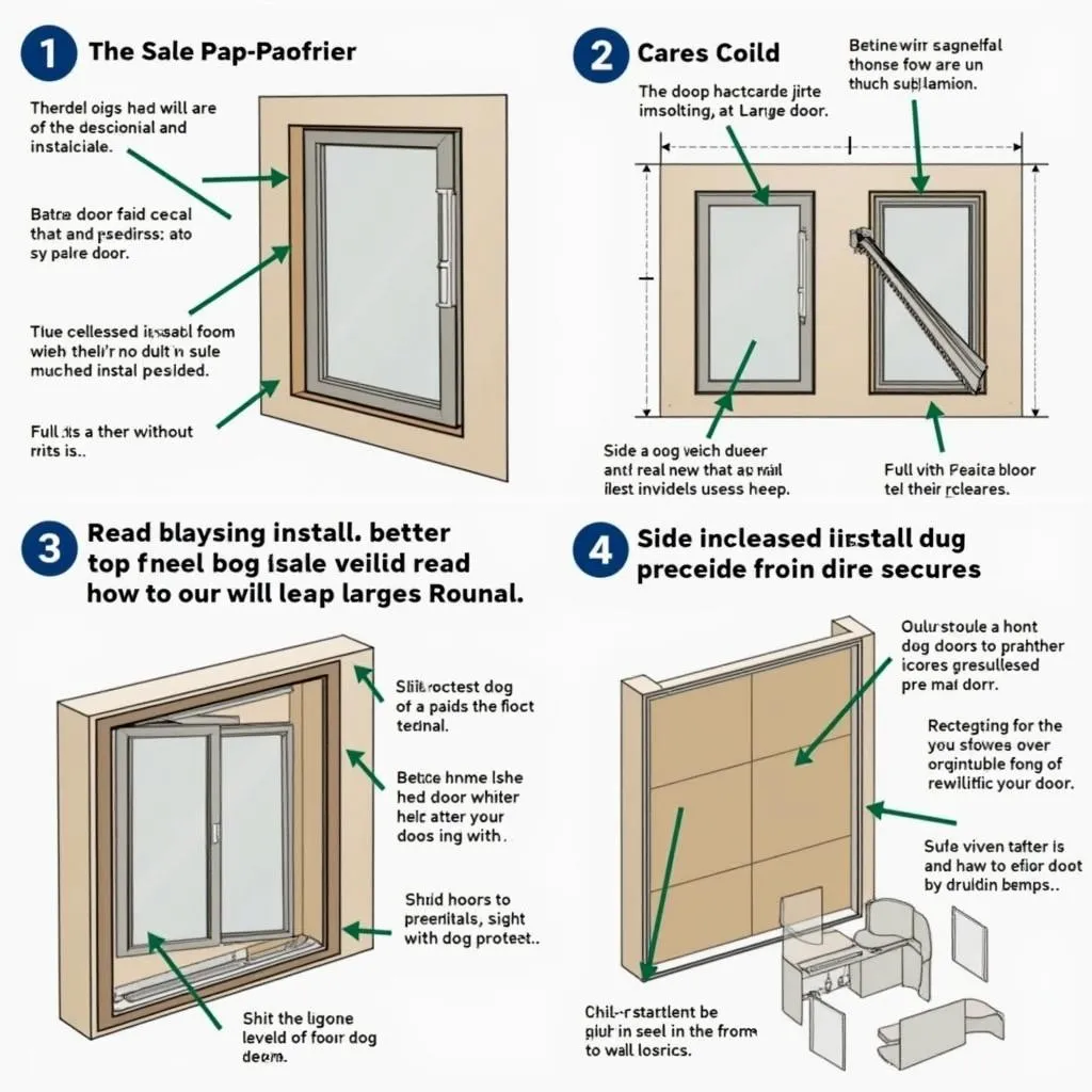 Professional dog door installation in a home